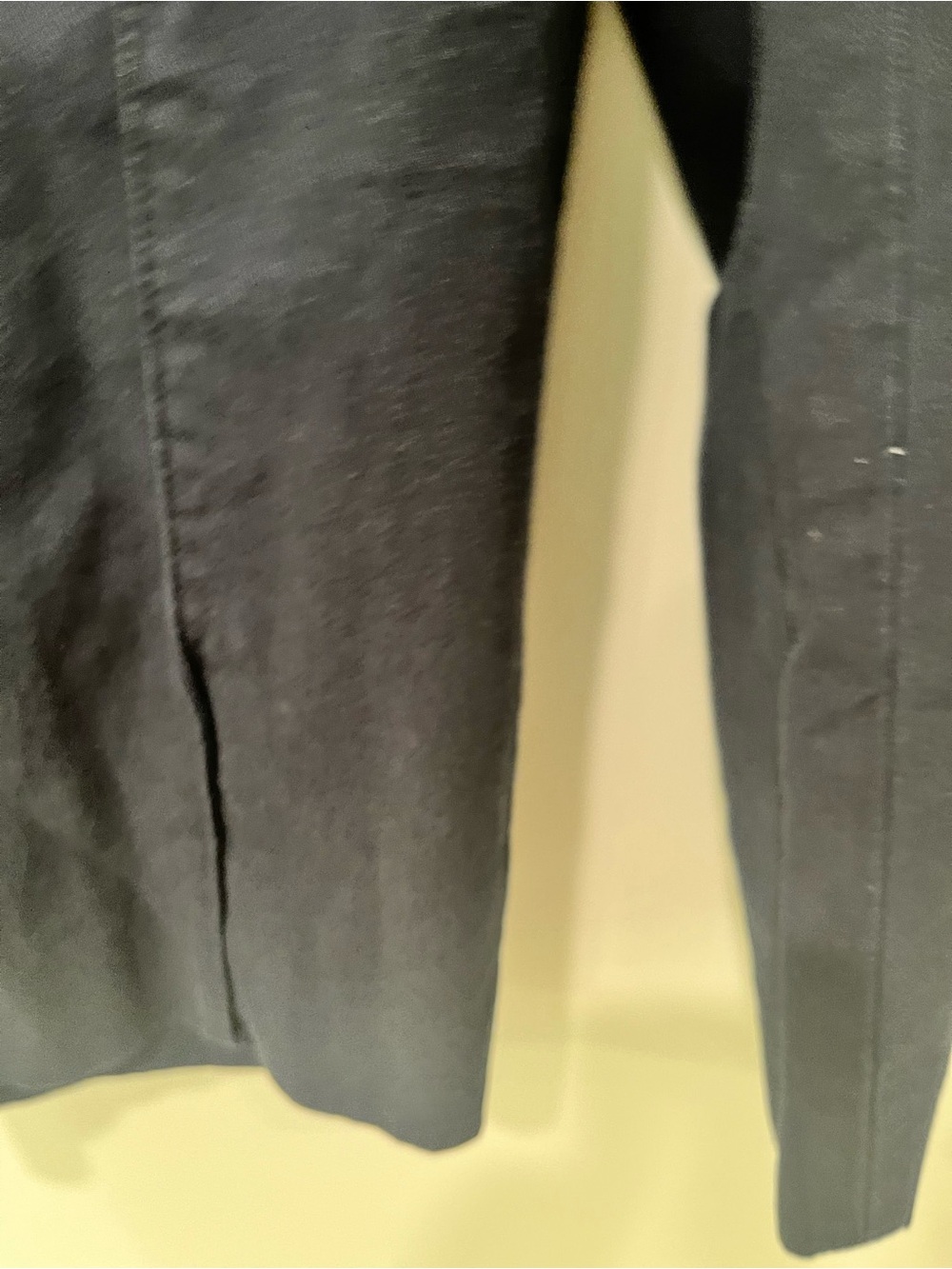 Vince 100% Cotton Navy Pintuck Pull-On Cropped Pants S Petite - Picture 7 of 9